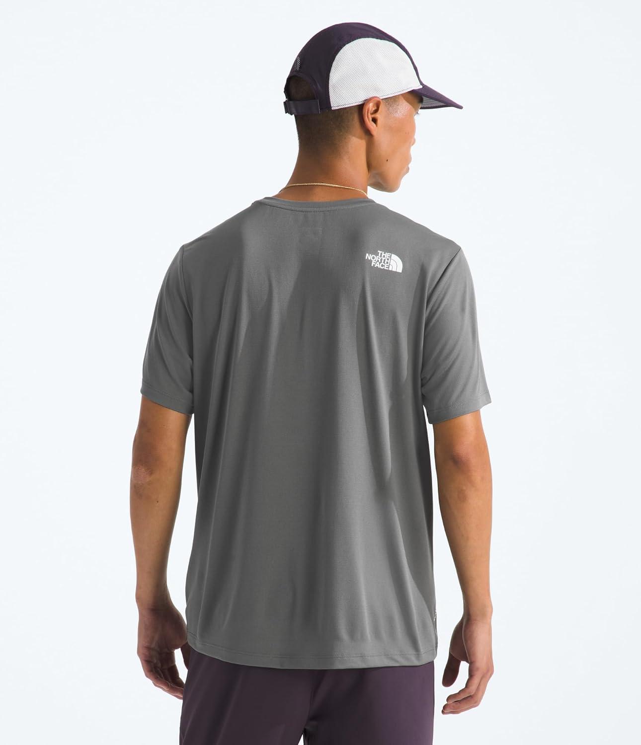 imageThe North Face Mens 247 ShortSleeve Tee Lightweight Athletic Shirt with Flashdry Technology amp Heat Transfer LogoSmoked Pearl