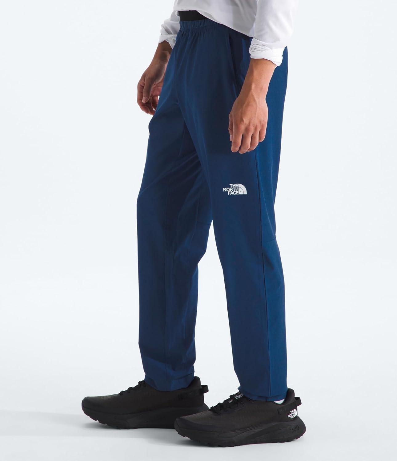 imageThe North Face Mens 247 Woven Jogger Lightweight Stretchy Pants Flashdry Technology Adjustable DrawcordEstate Blue