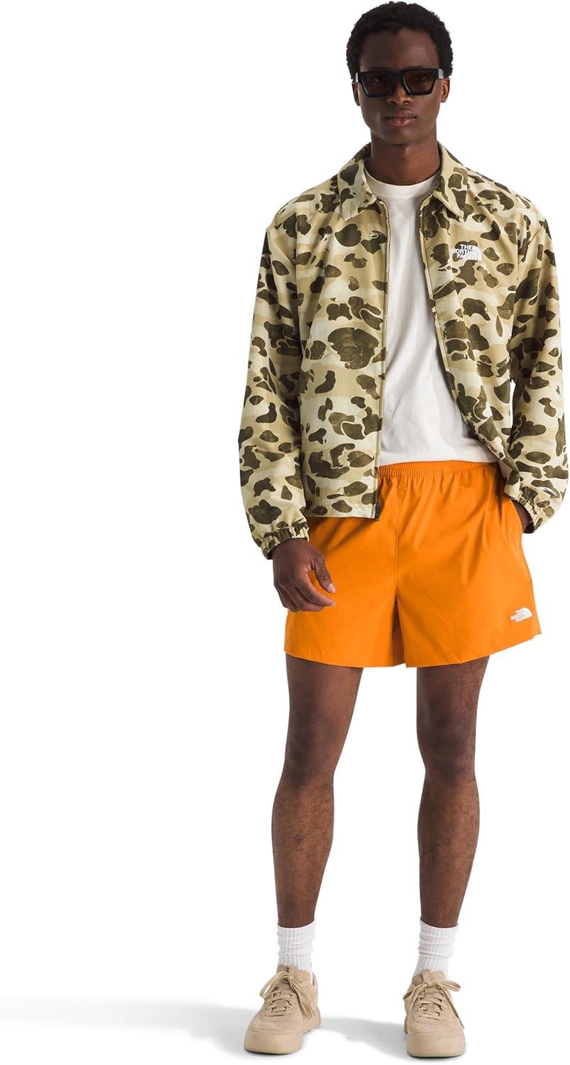 imageThe North Face Mens Class V Pathfinder WaterRepellent Pullon 5 Short Moisture Wicking Elastic WaistbandDust Orange