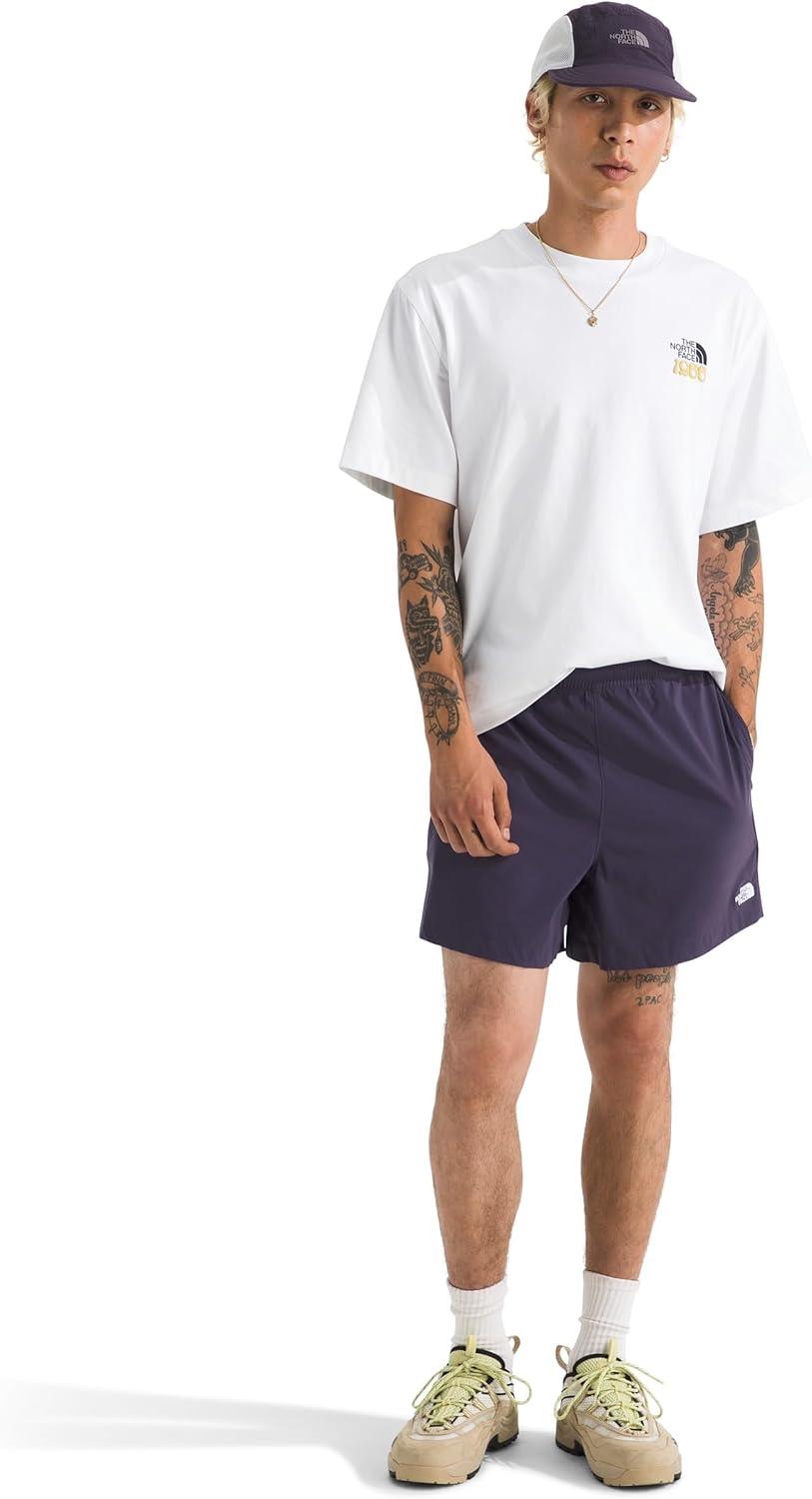 imageThe North Face Mens Class V Pathfinder WaterRepellent Pullon 5 Short Moisture Wicking Elastic WaistbandEndless Dusk