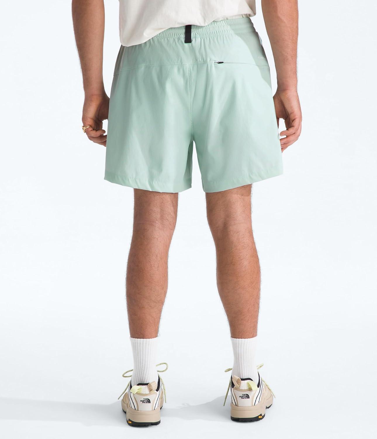 imageThe North Face Mens Class V Pathfinder WaterRepellent Pullon 5 Short Moisture Wicking Elastic WaistbandOpal Frost