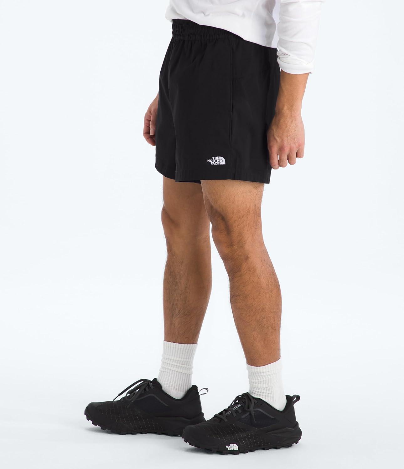 imageThe North Face Mens Class V Pathfinder WaterRepellent Pullon 5 Short Moisture Wicking Elastic WaistbandTnf Black