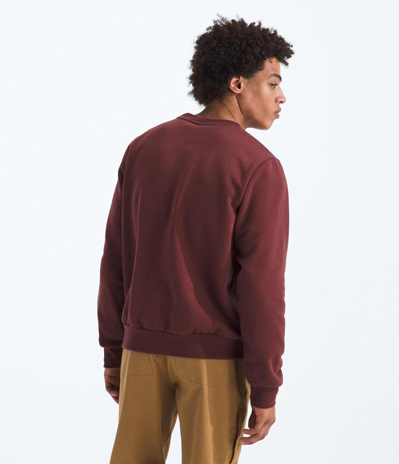 imageThe North Face Mens Evolution Simple Dome Crew Ribbed Collar amp Hem Classic LogoSumac
