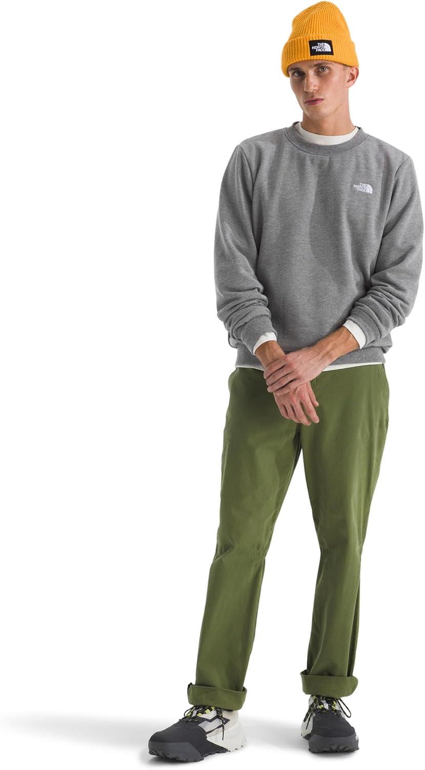 imageThe North Face Mens Evolution Simple Dome Crew Ribbed Collar amp Hem Classic LogoTnf Mid Grey Heather