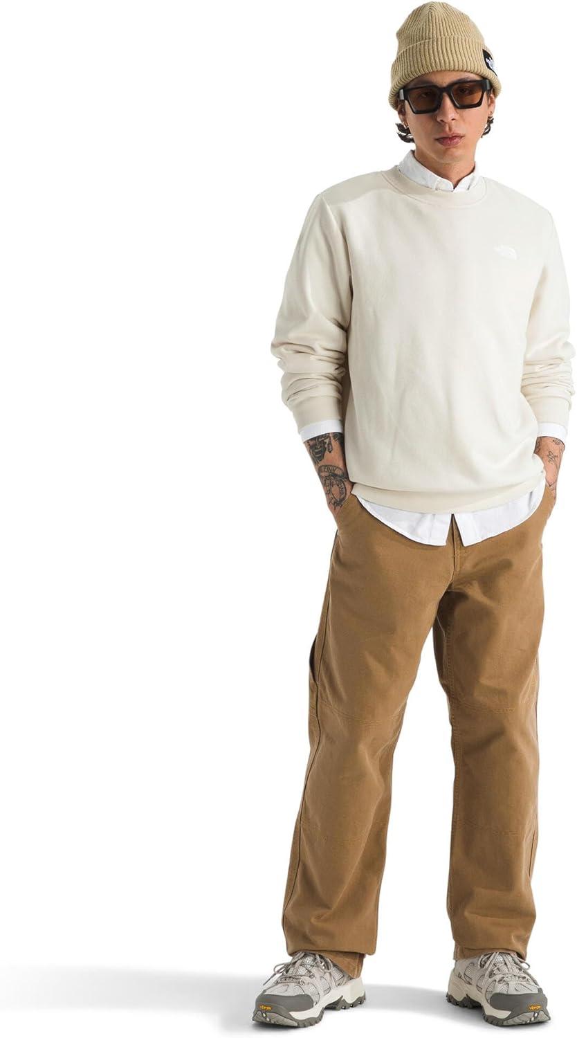 imageThe North Face Mens Evolution Simple Dome Crew Ribbed Collar amp Hem Classic LogoWhite Dune