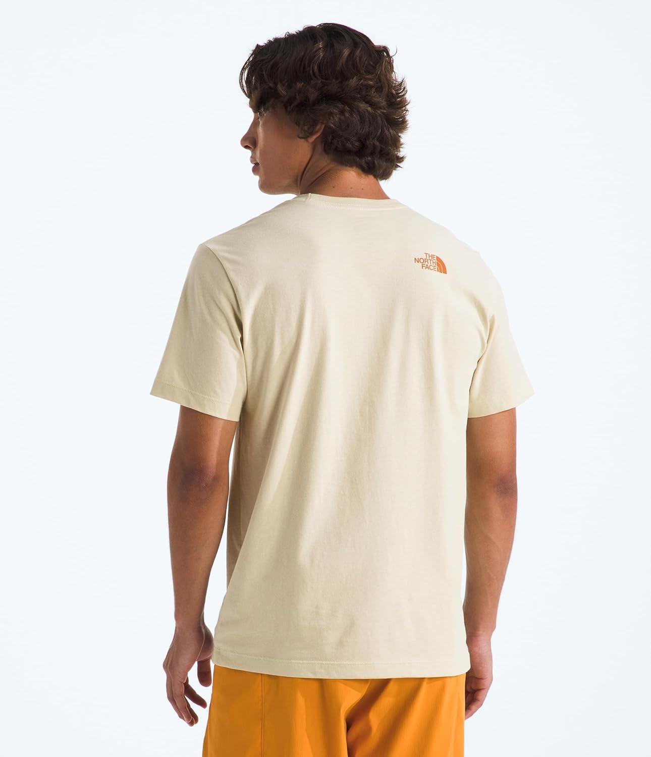 imageThe North Face Mens Keep Climbin ShortSleeve Tee Casual Stylish Graphic TShirt Regular Fit Soft Cotton FabricDesert Stone