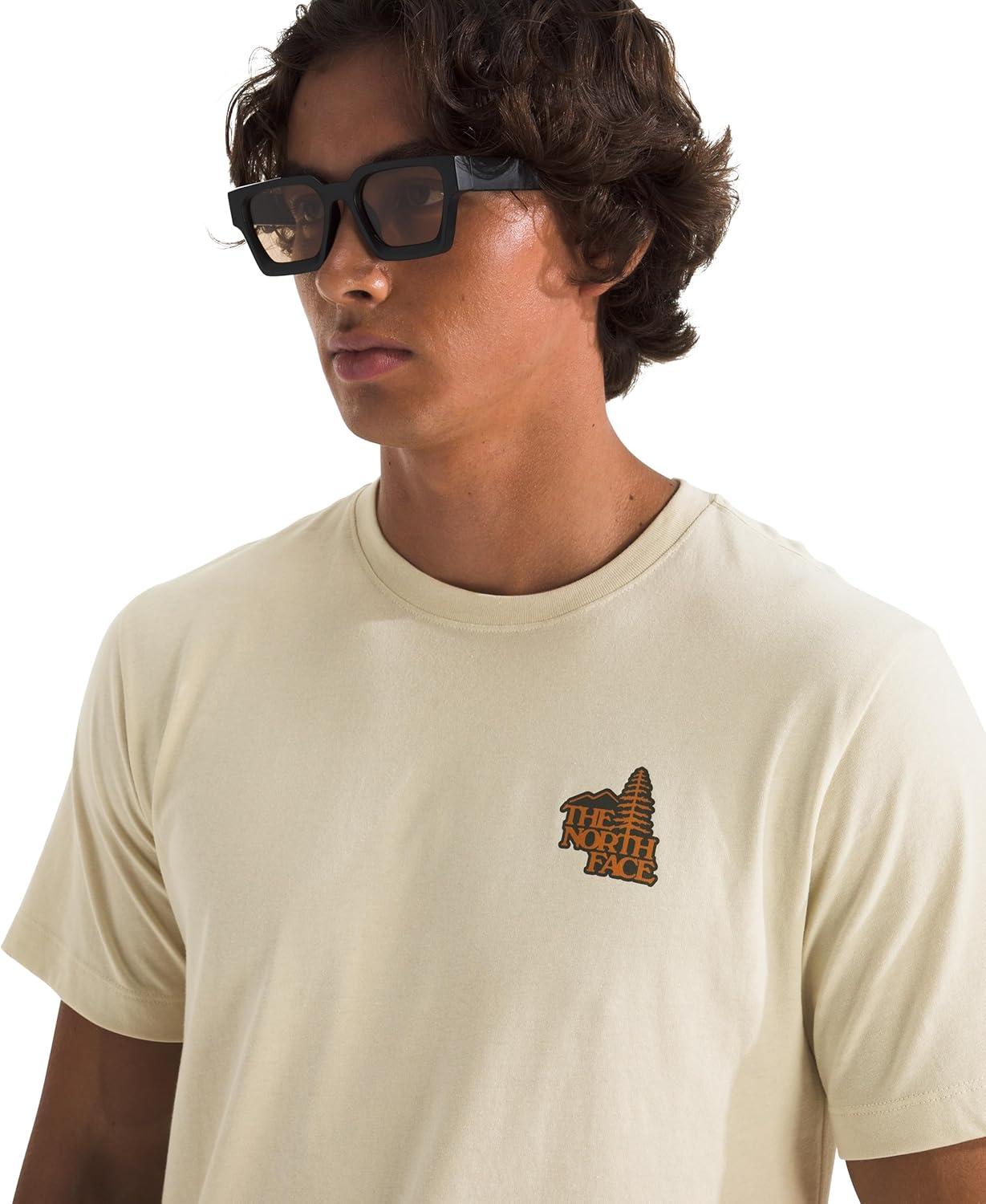 imageThe North Face Mens Keep Climbin ShortSleeve Tee Casual Stylish Graphic TShirt Regular Fit Soft Cotton FabricDesert Stone