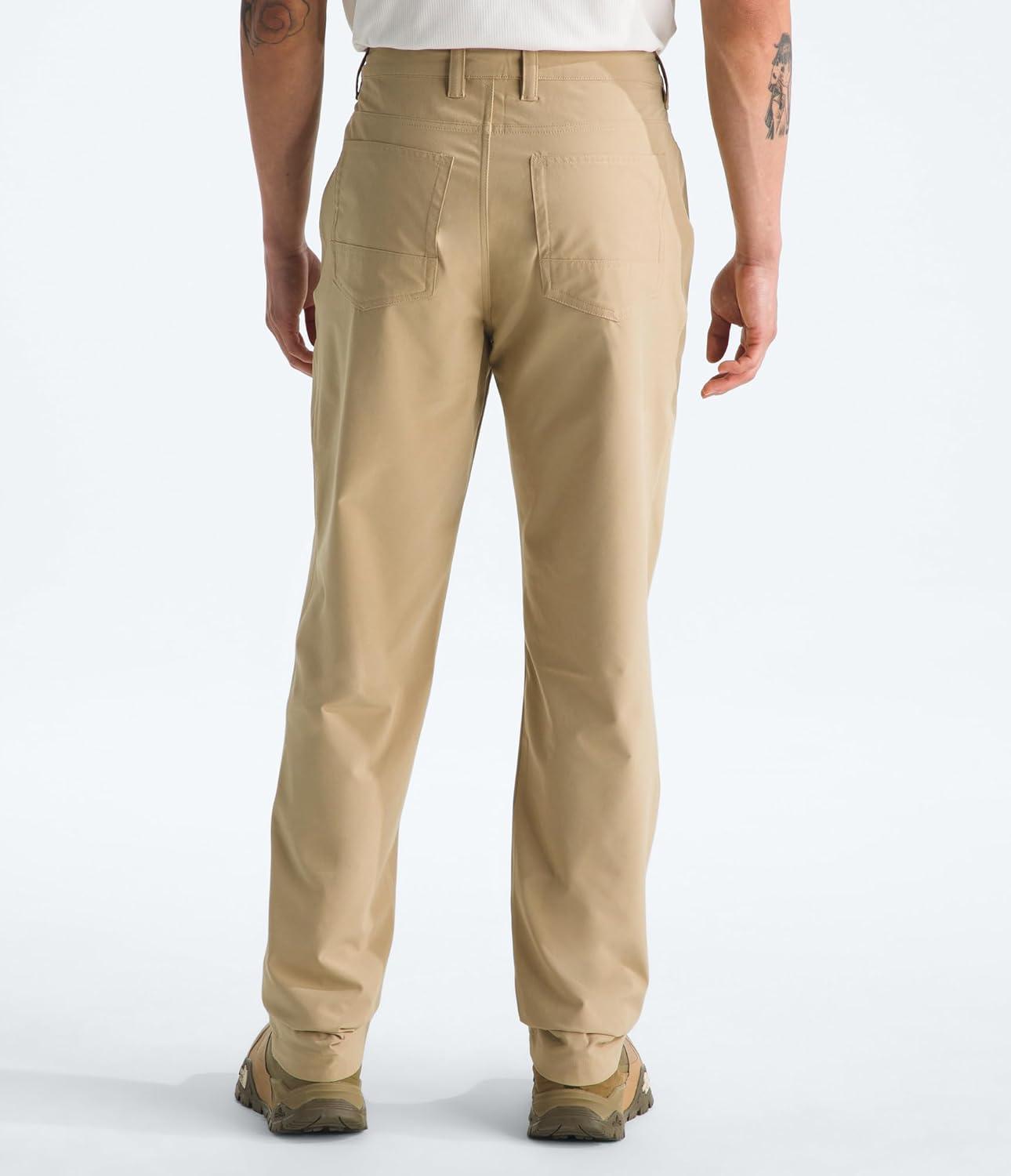 imageThe North Face Mens Paramount 5Pocket Pant Moisture Wicking Water Repellent Finish Multiple Pockets Belt LoopsKhaki Stone