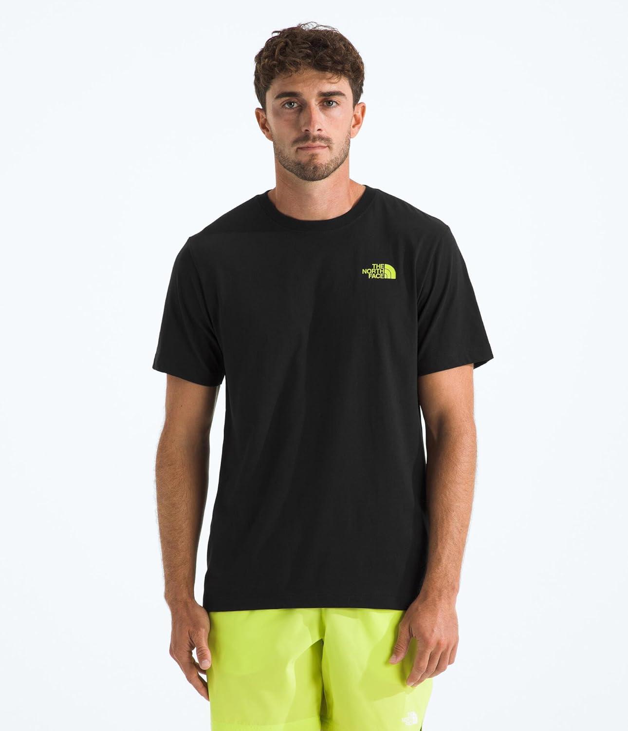 imageThe North Face Mens Stay Exploring ShortSleeve Tee Casual Graphic TShirt Regular Fit Soft Cotton FabricTnf Black
