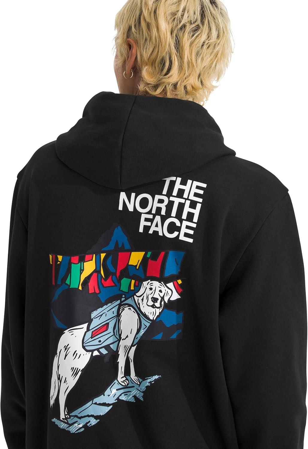 imageThe North Face Mens Sunlit Summit Hoodie Casual Pullover Sweatshirt With Bold Graphic Designs Kangaroo Hand PocketTnf Black
