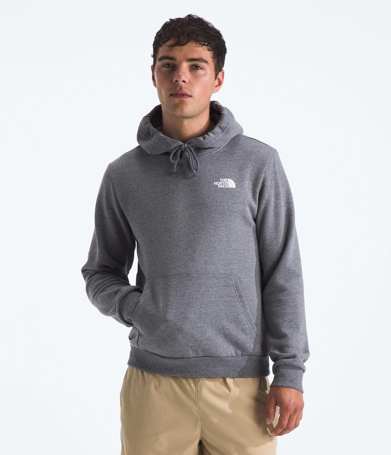 imageThe North Face Mens Sunlit Summit Hoodie Casual Pullover Sweatshirt With Bold Graphic Designs Kangaroo Hand PocketTnf Mid Grey Heather