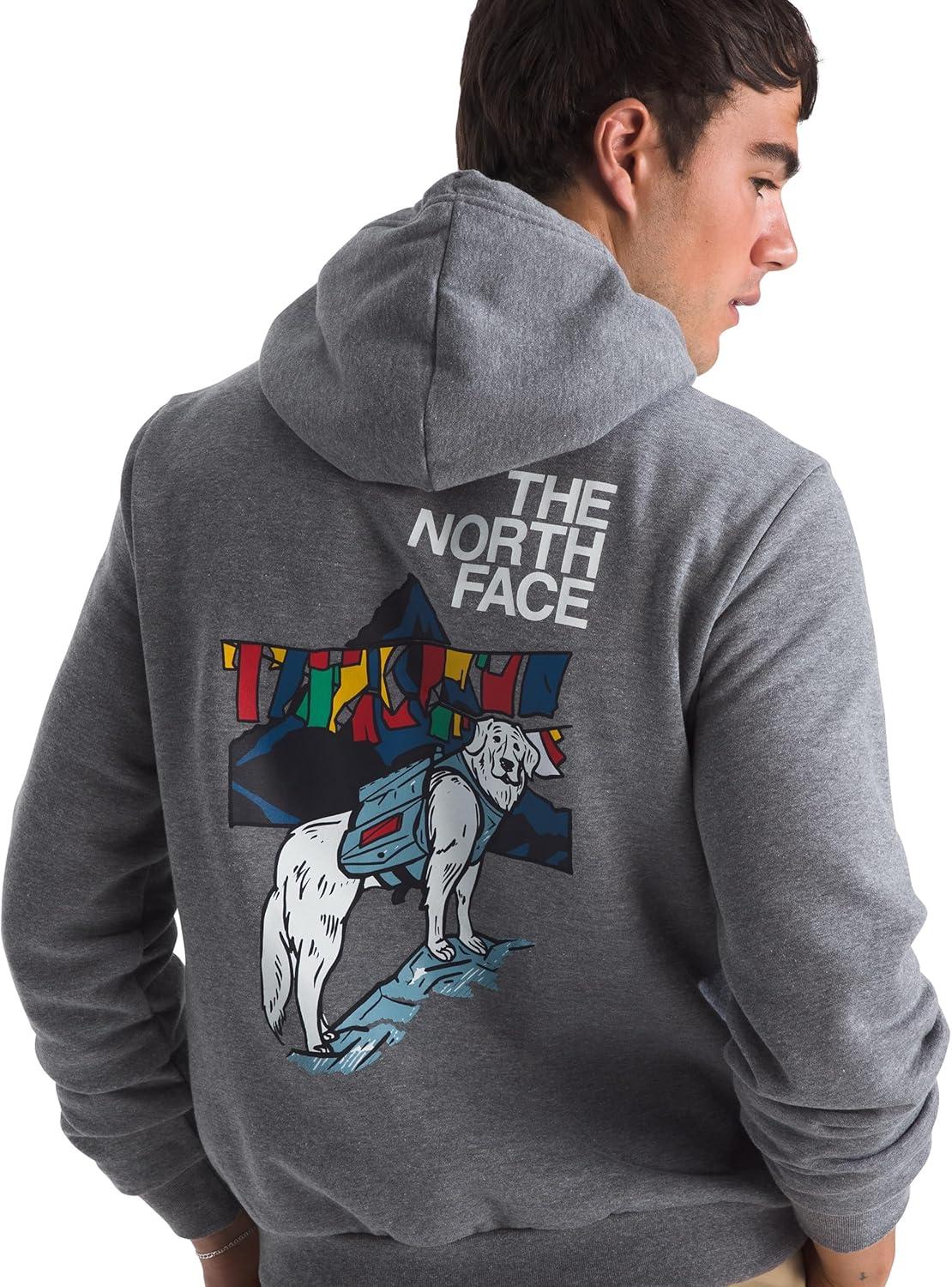 imageThe North Face Mens Sunlit Summit Hoodie Casual Pullover Sweatshirt With Bold Graphic Designs Kangaroo Hand PocketTnf Mid Grey Heather