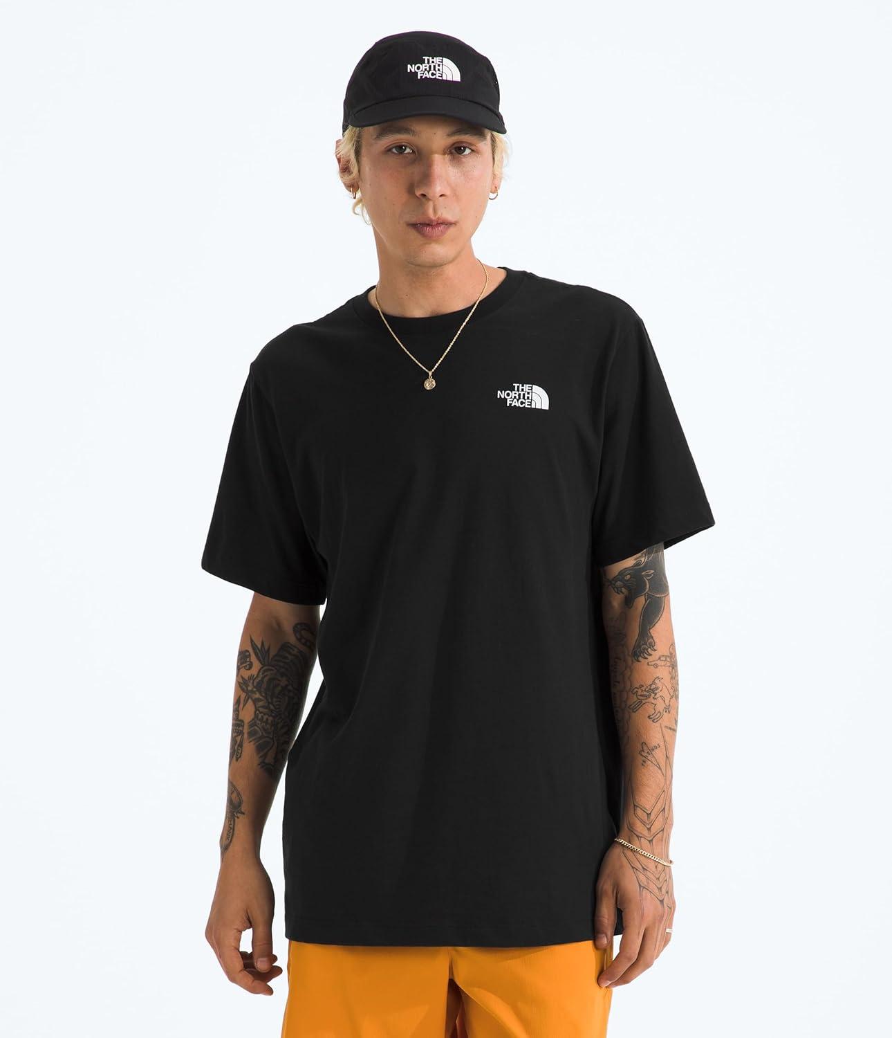 imageThe North Face Mens Sunlit Summit Short Sleeve Tee Casual Stylish Graphic TShirt Regular Fit Soft Cotton FabricTnf Black