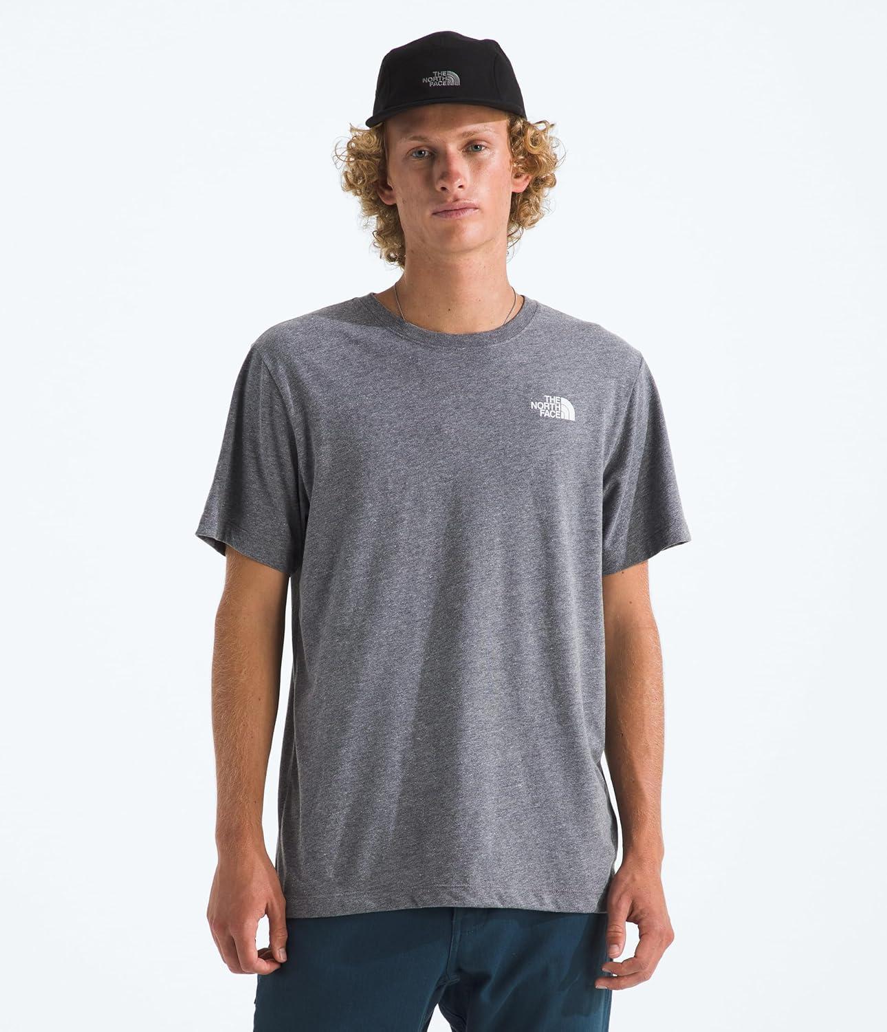 imageThe North Face Mens Sunlit Summit Short Sleeve Tee Casual Stylish Graphic TShirt Regular Fit Soft Cotton FabricTnf Mid Grey Heather