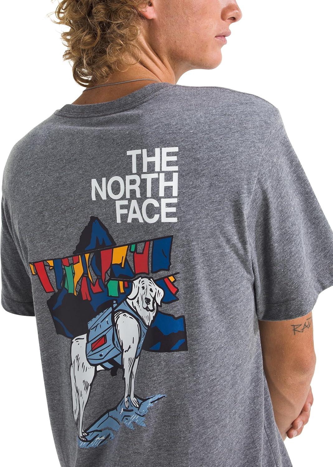 imageThe North Face Mens Sunlit Summit Short Sleeve Tee Casual Stylish Graphic TShirt Regular Fit Soft Cotton FabricTnf Mid Grey Heather