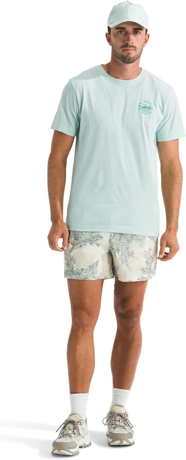 imageThe North Face Mens Sunrise Escape Regular Short Sleeve Tee Casual Graphic TShirt Regular Fit Soft Cotton FabricOpal Frost