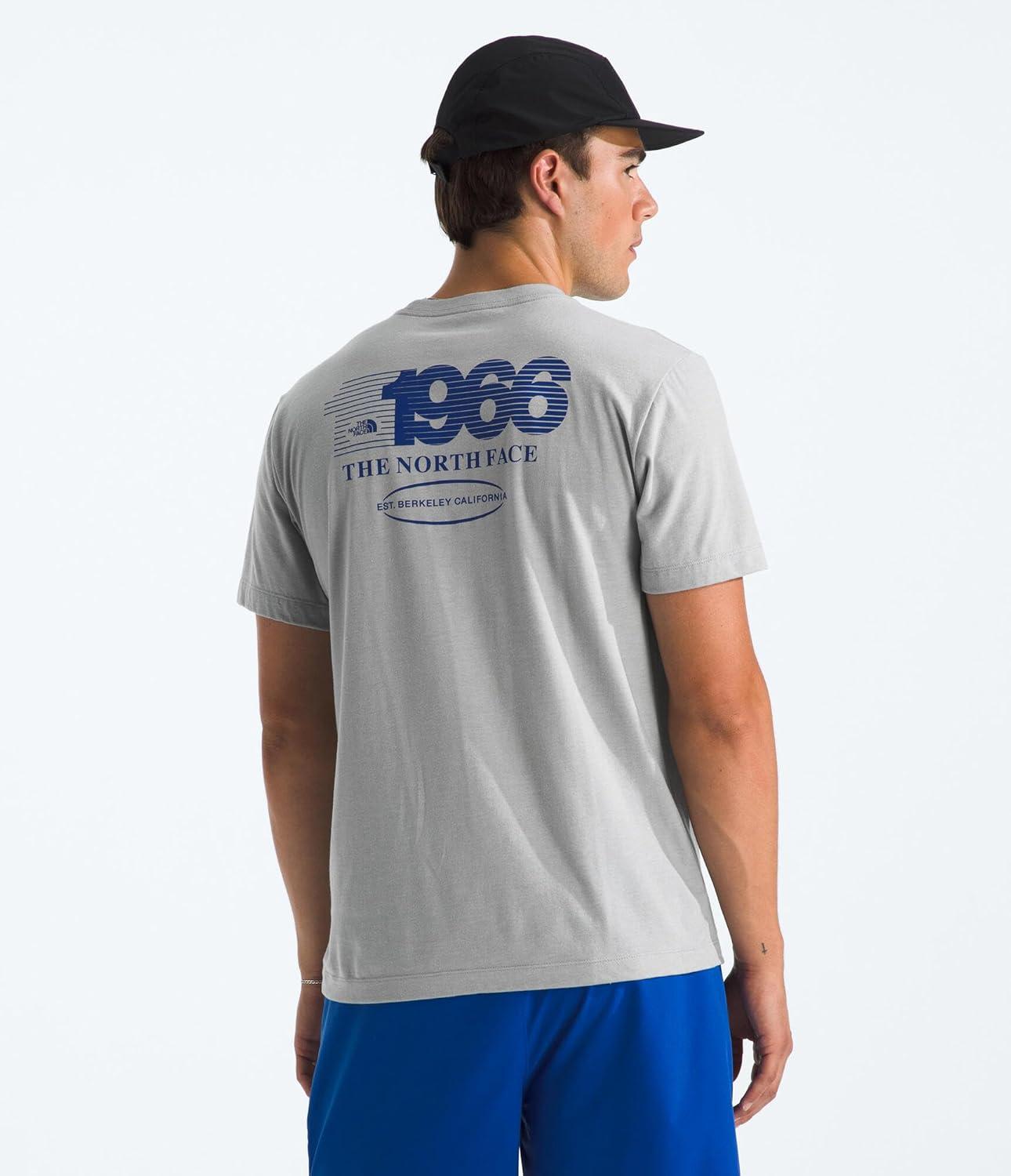imageThe North Face Mens TriBlend Logo Play ShortSleeve Tee Casual Graphic TShirt Regular Fit CottonPolyesterTencelTnf Light Grey White Heather