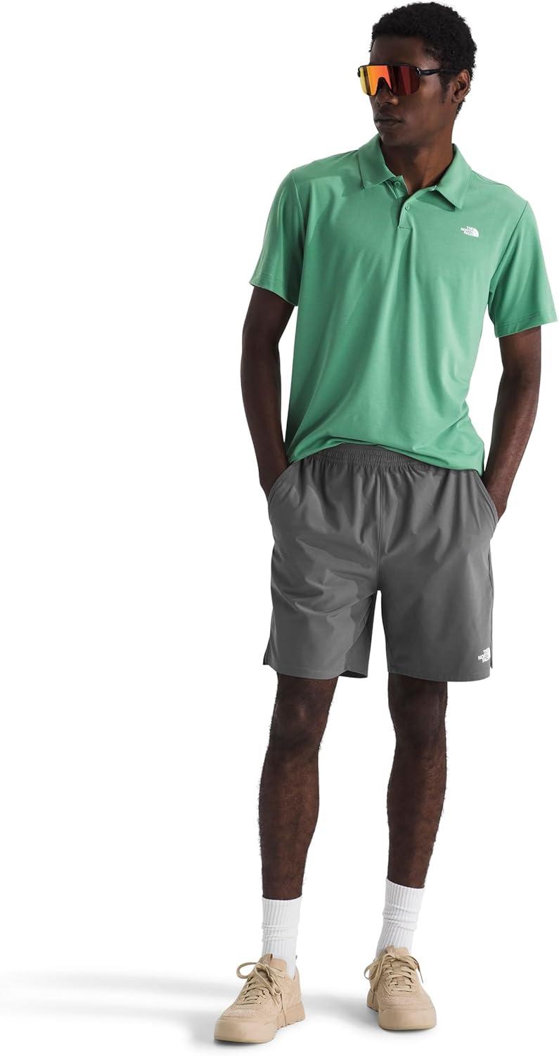 imageThe North Face Mens Wander 2in1 Short 7 Moisture Wicking Water Repellent Finish Stretch Waistband Hand PocketsSmoked Pearl
