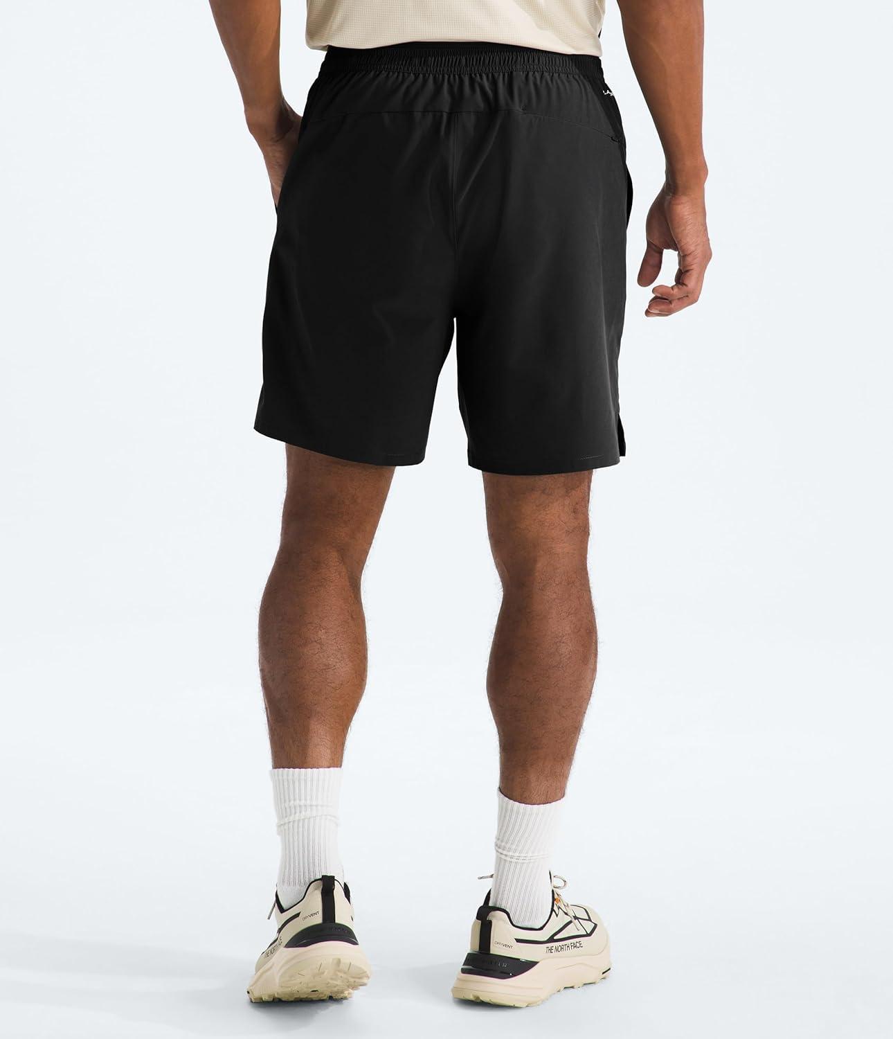 imageThe North Face Mens Wander 2in1 Short 7 Moisture Wicking Water Repellent Finish Stretch Waistband Hand PocketsTnf Black