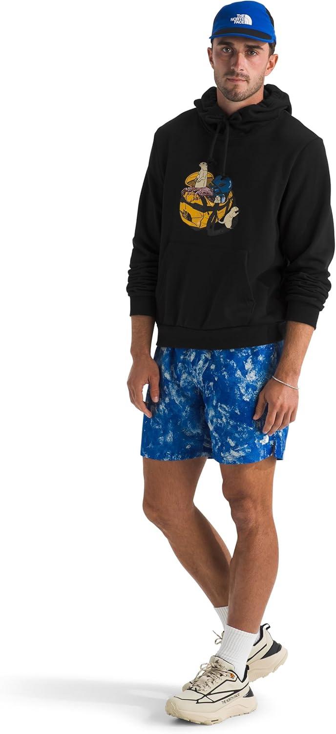 imageThe North Face Mens Woodland Wanderer Hoodie Casual Pullover Sweatshirt With Bold Graphic Designs Kangaroo Hand PocketTnf Black