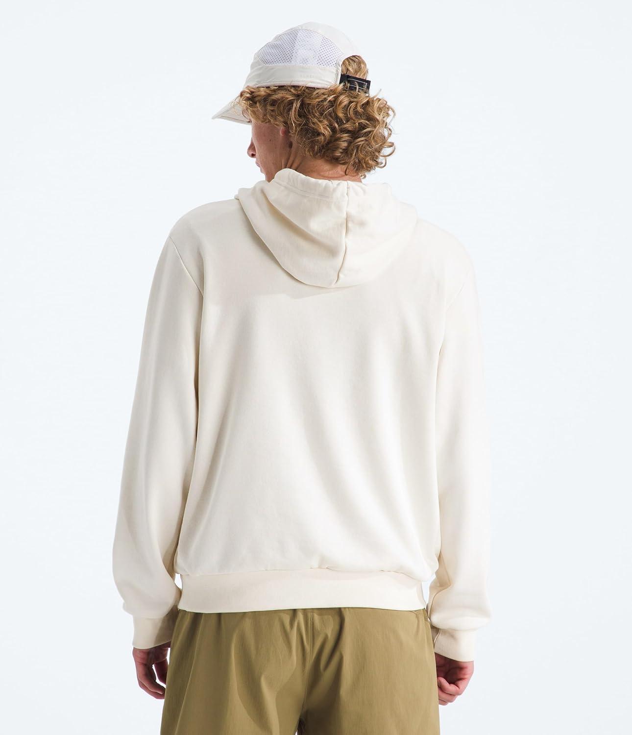imageThe North Face Mens Woodland Wanderer Hoodie Casual Pullover Sweatshirt With Bold Graphic Designs Kangaroo Hand PocketWhite Dune
