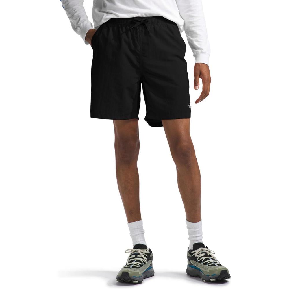 imageTHE NORTH FACE Mens Action Shorts 20 Lightweight amp Breathable Nylon Shorts With Flashdry Technology amp Adjustable DrawcordTnf Black