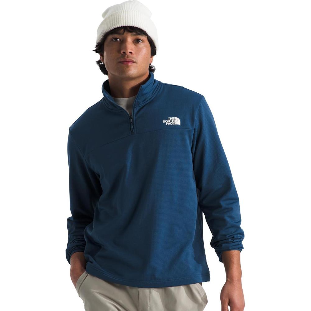 imageTHE NORTH FACE Mens Cedar Trail Grid Fleece 14 ZipShady Blue
