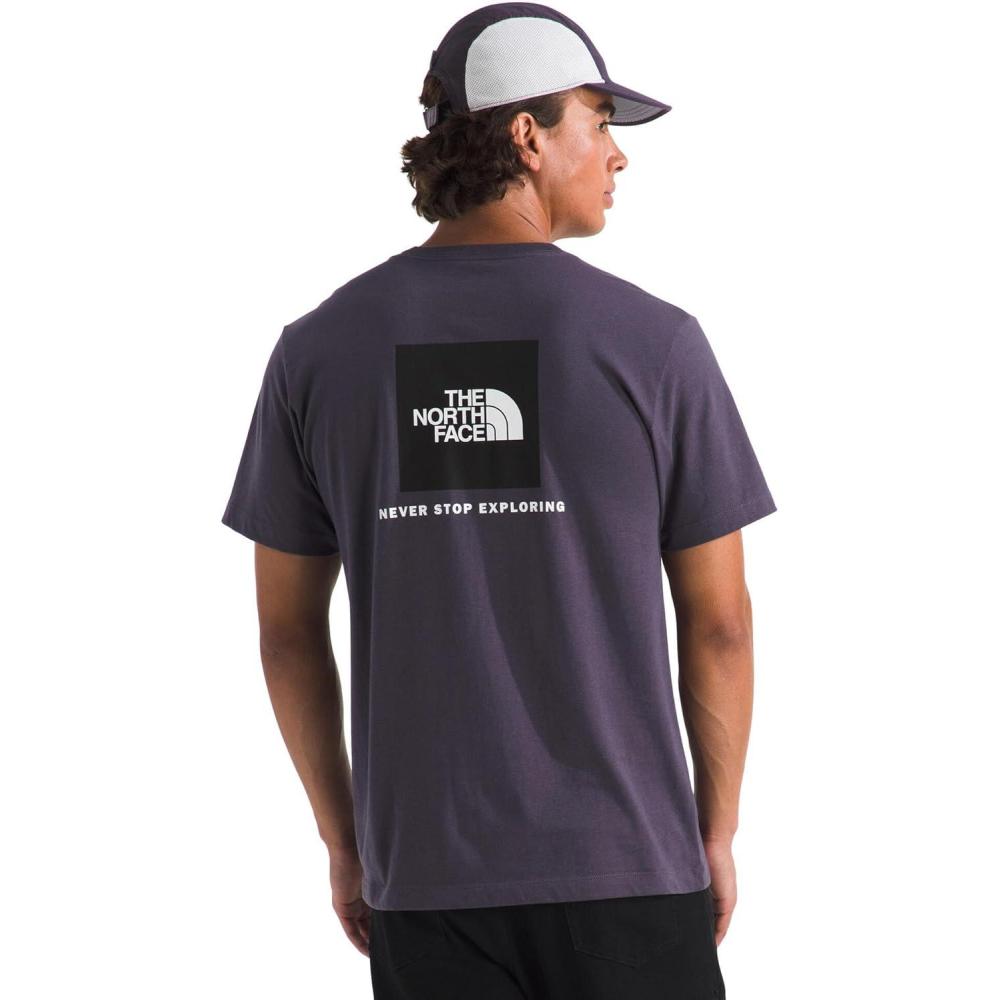 imageTHE NORTH FACE Mens Core Box NSE Short Sleeve Tee Branded Tshirt With a Ribbed CollarEndless Dusk