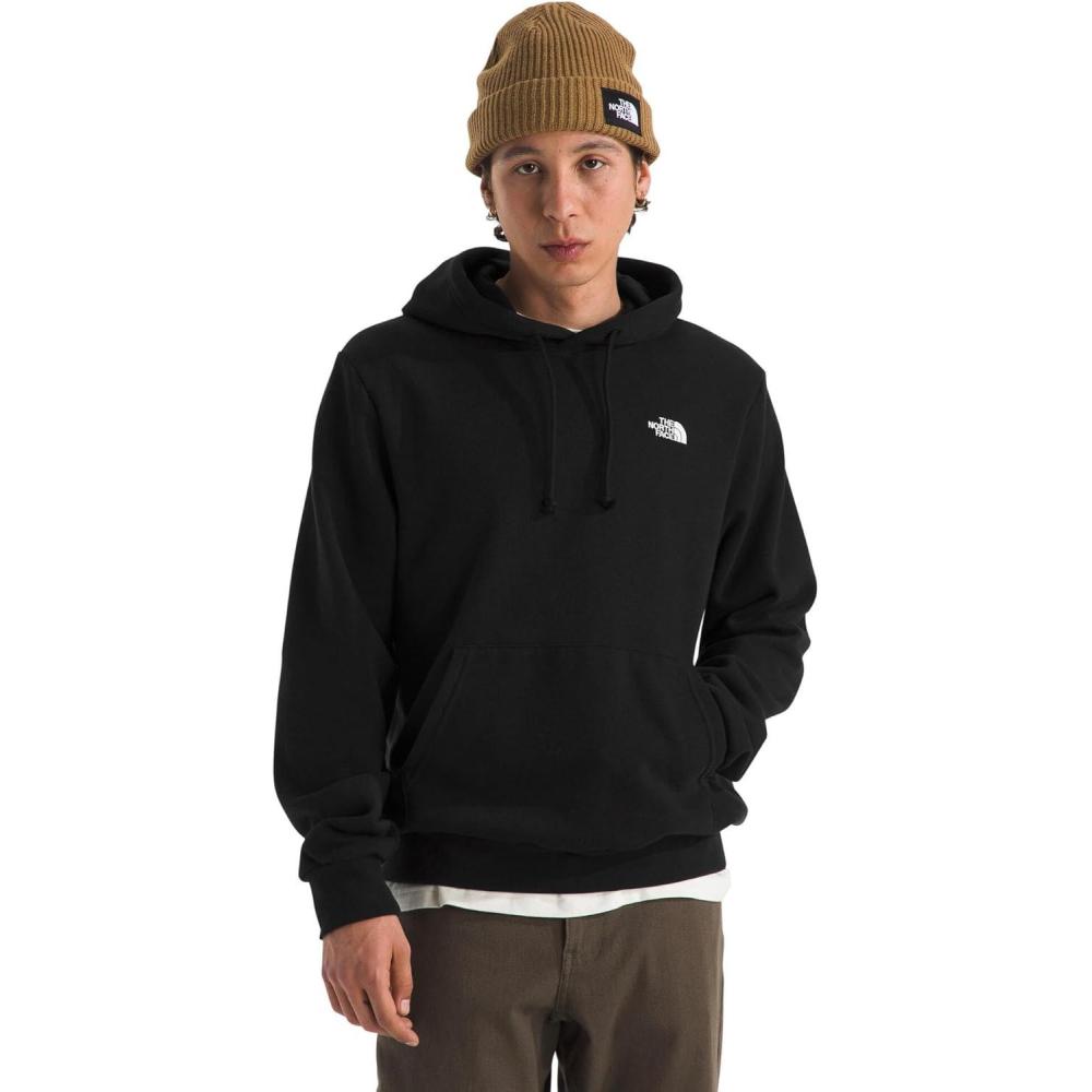 imageTHE NORTH FACE Mens Evolution Simple Dome Hoodie Standard amp Big Size Hood With Adjustable Drawcord Kangaroo PocketTnf Black