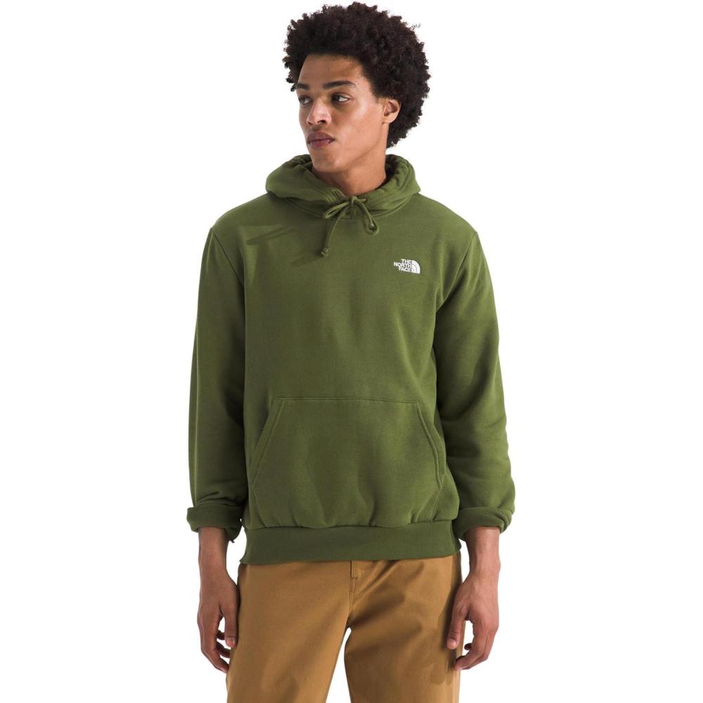 imageTHE NORTH FACE Mens Evolution Simple Dome Hoodie Standard amp Big Size Hood With Adjustable Drawcord Kangaroo PocketWoodland Green