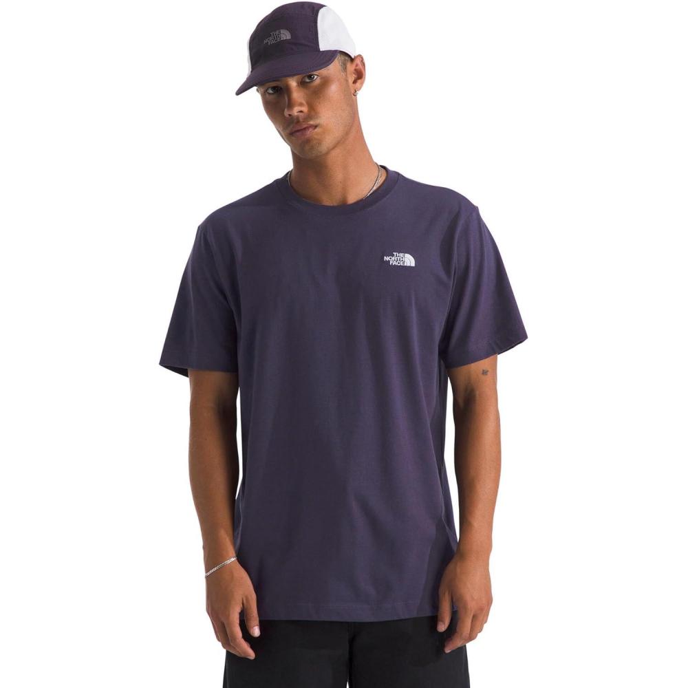 imageTHE NORTH FACE Mens Evolution Simple Dome Shortsleeve Tee Standard amp Big Size Cotton Shirt With the Classic LogoEndless Dusk