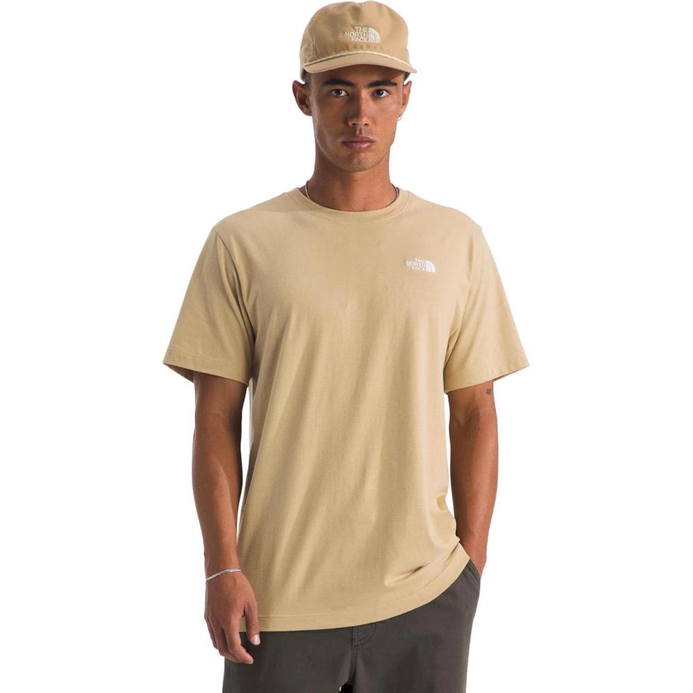 imageTHE NORTH FACE Mens Evolution Simple Dome Shortsleeve Tee Standard amp Big Size Cotton Shirt With the Classic LogoKhaki Stone