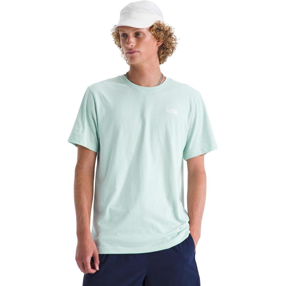 imageTHE NORTH FACE Mens Evolution Simple Dome Shortsleeve Tee Standard amp Big Size Cotton Shirt With the Classic LogoOpal Frost