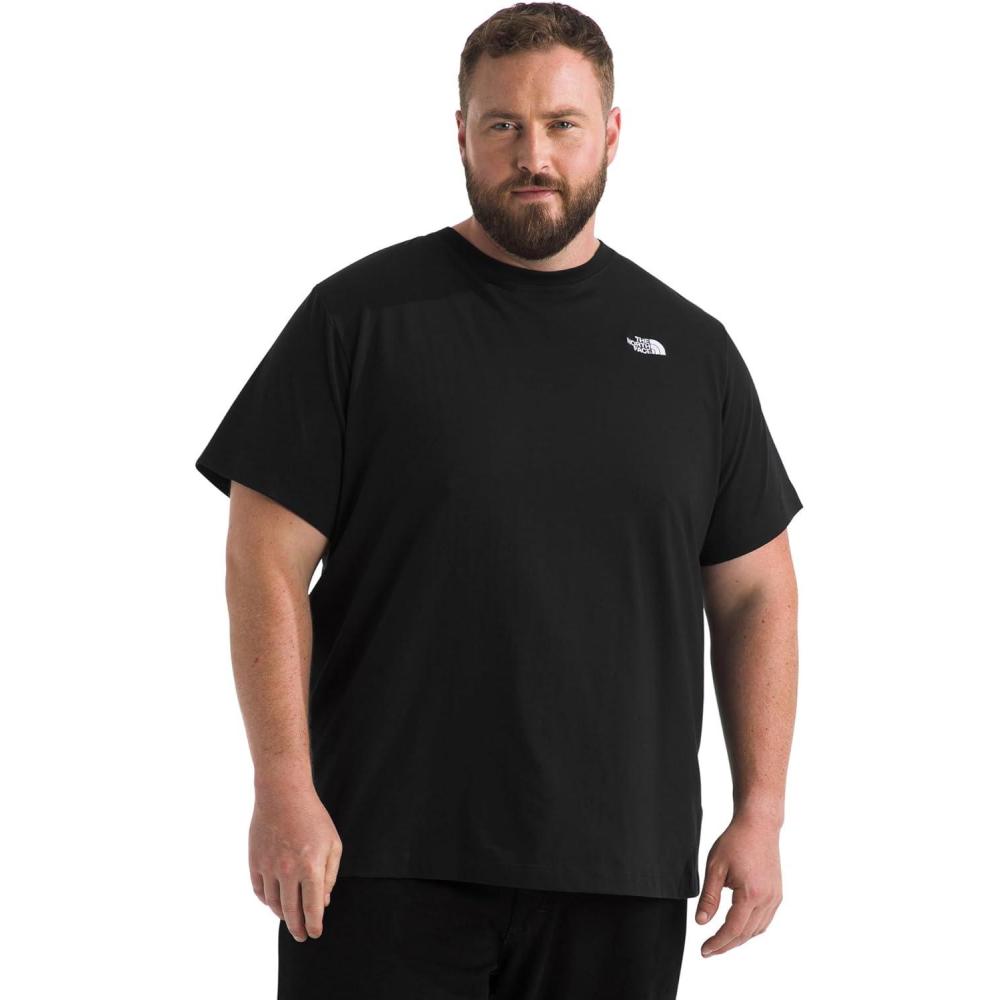 imageTHE NORTH FACE Mens Evolution Simple Dome Shortsleeve Tee Standard amp Big Size Cotton Shirt With the Classic LogoTnf Black