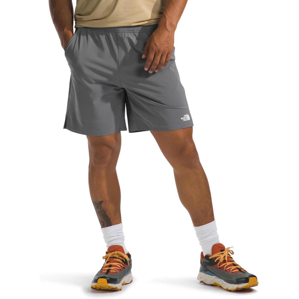 imageTHE NORTH FACE Mens Wander Short 20 Moisture Wicking Water Repellent Finish Internal DrawcordSmoked Pearl