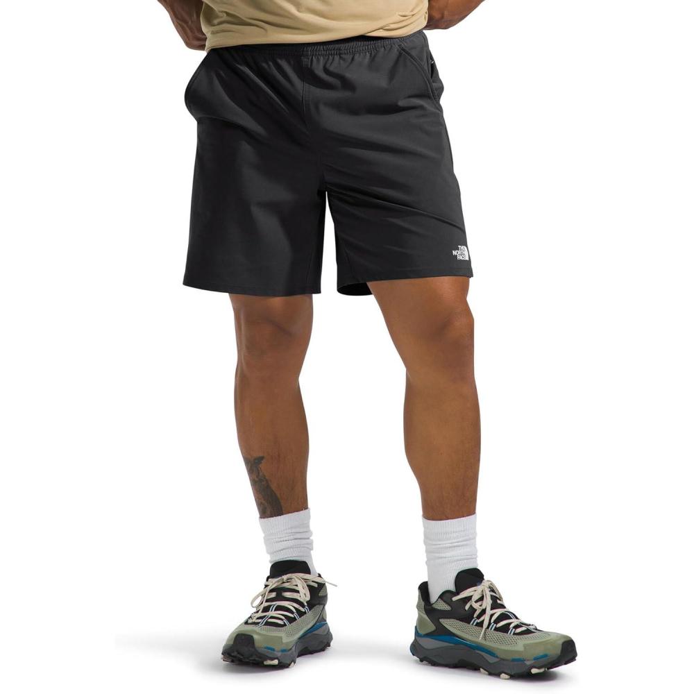imageTHE NORTH FACE Mens Wander Short 20 Moisture Wicking Water Repellent Finish Internal DrawcordTnf Black