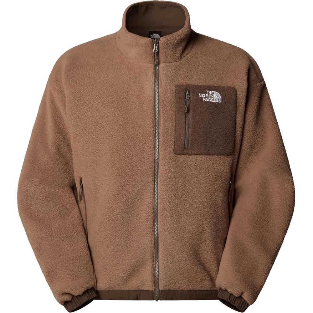 imageTHE NORTH FACE Mens Yumiori Reversible Jacket Water amp Wind Resistant Internal Cinch Cord Elastic Cuffs amp Zip PocketsSmokey BrownLatte
