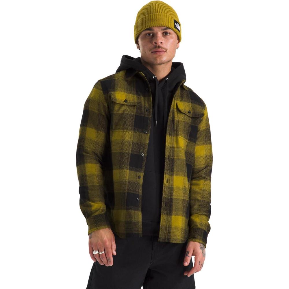 imageThe North FACE Mens Arroyo LongSleeve Flannel ButtonDown ShirtDeep Dijon Tnf Shadow Plaid