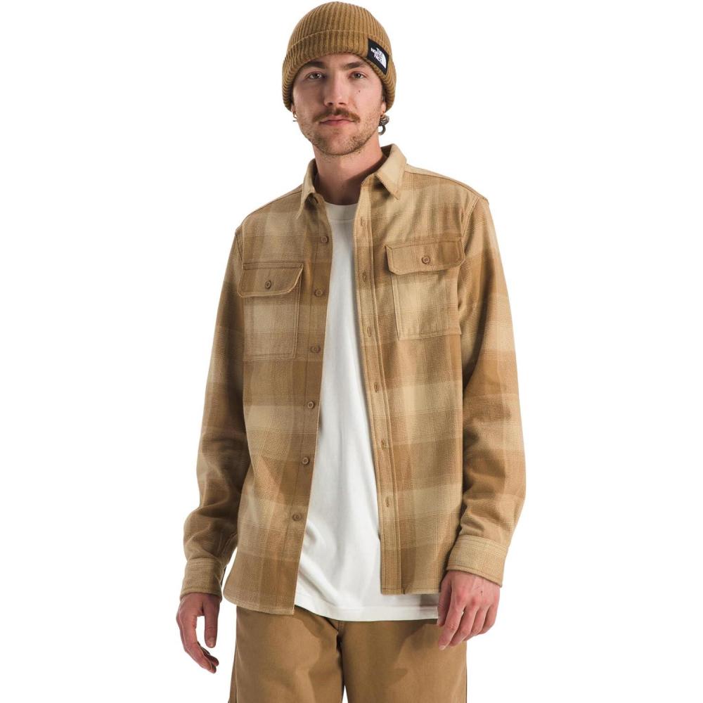imageThe North FACE Mens Arroyo LongSleeve Flannel ButtonDown ShirtUtility Brown Tnf Shadow Plaid