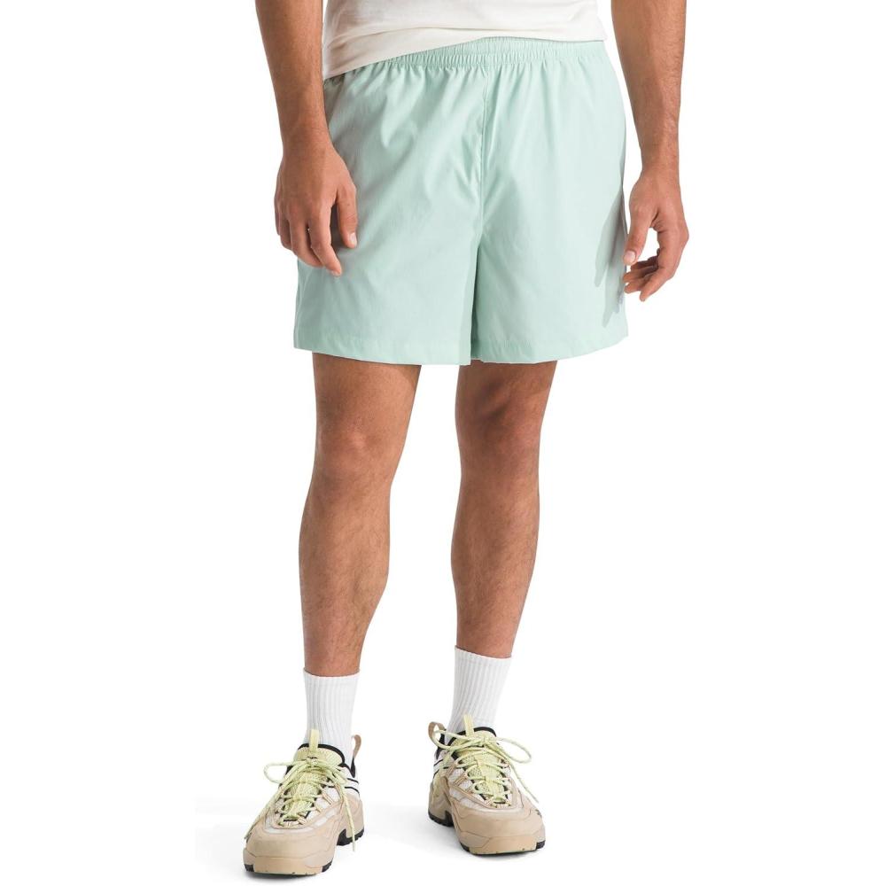 imageThe North Face Mens Class V Pathfinder WaterRepellent Pullon 5 Short Moisture Wicking Elastic WaistbandOpal Frost