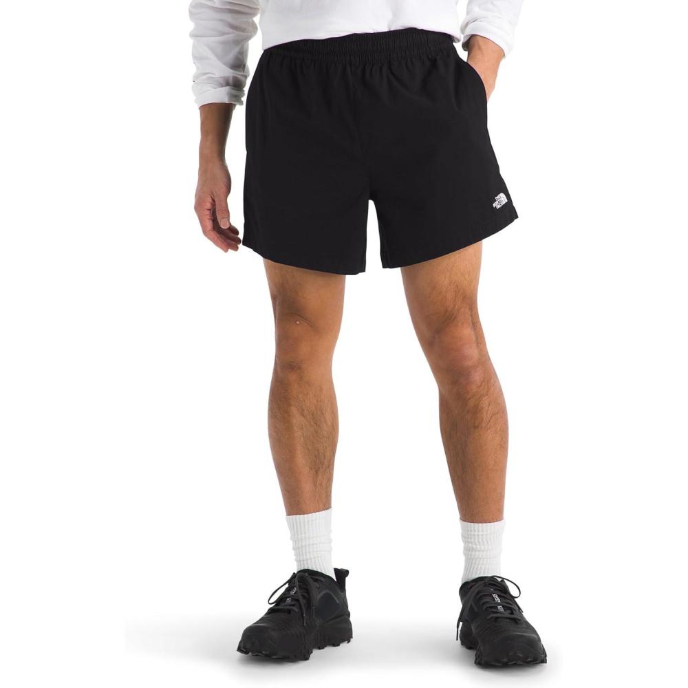 imageThe North Face Mens Class V Pathfinder WaterRepellent Pullon 5 Short  Moisture Wicking Elastic WaistbandTnf Black