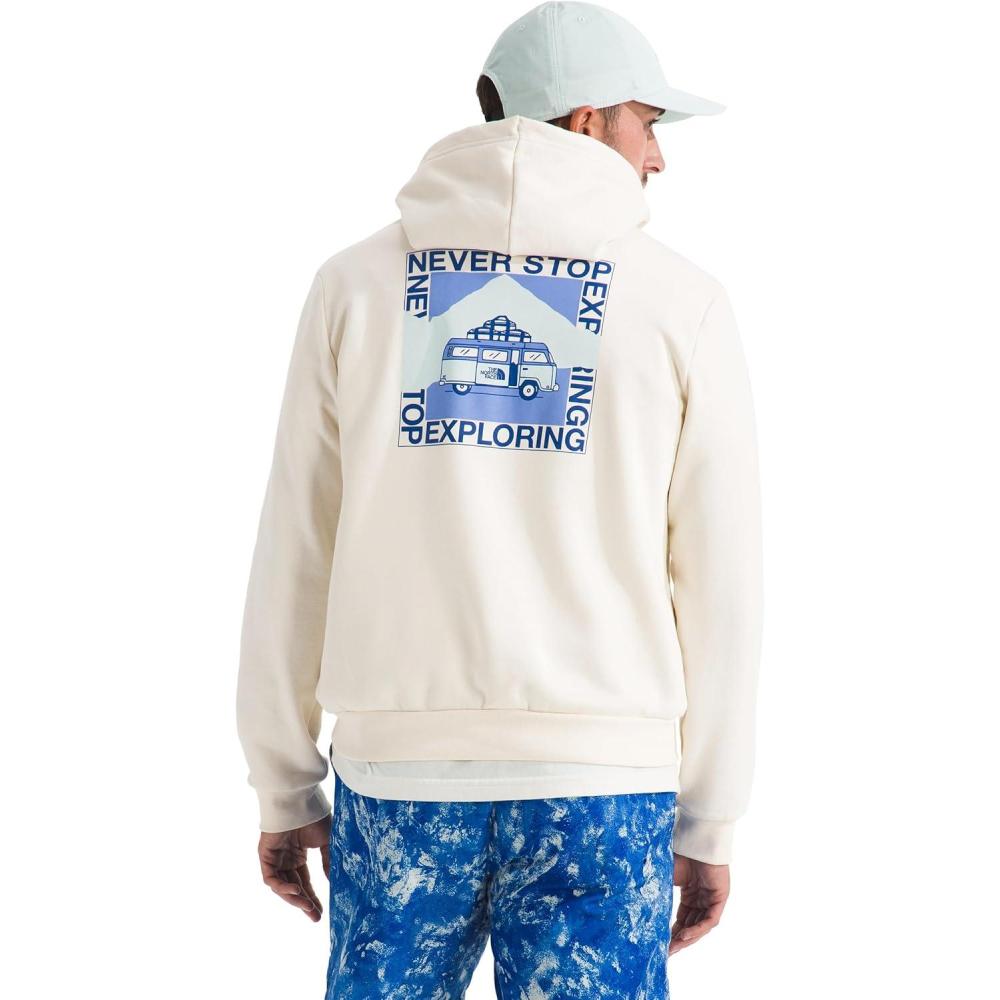 imageThe North Face Mens Escape the City Hoodie  Casual Pullover Sweatshirt Bold Graphic Designs Kangaroo Hand PocketWhite Dune