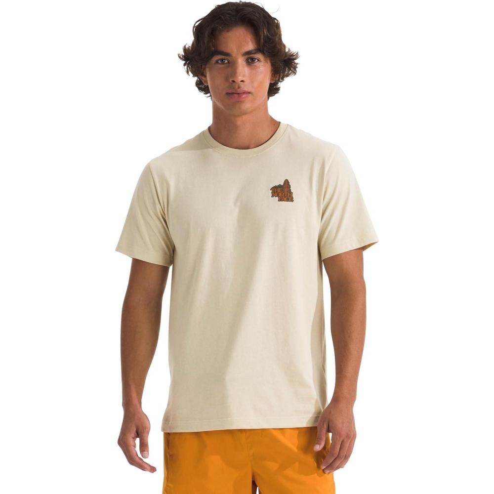 imageThe North Face Mens Keep Climbin ShortSleeve Tee Casual Stylish Graphic TShirt Regular Fit Soft Cotton FabricDesert Stone