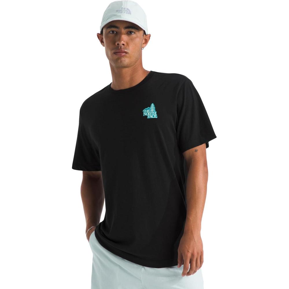 imageThe North Face Mens Keep Climbin ShortSleeve Tee Casual Stylish Graphic TShirt Regular Fit Soft Cotton FabricTnf Black