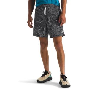 THE NORTH FACE Men’s Action Shorts 2.0 | Lightweight & Breathable Nylon Shorts With Flashdry Technology & Adjustable Drawcord(Tnf Black Tnf Topo Print)
