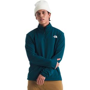 THE NORTH FACE Men’s Cedar Trail Grid Fleece 1/4 Zip(Midnight Petrol)
