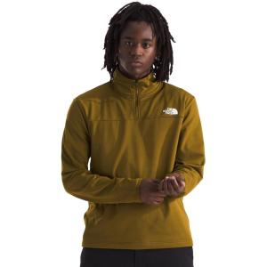 THE NORTH FACE Men’s Cedar Trail Grid Fleece 1/4 Zip(Moss Green)
