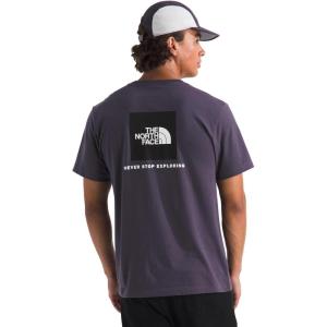 THE NORTH FACE Men’s Core Box NSE Short Sleeve Tee | Branded T-shirt With a Ribbed Collar(Endless Dusk)