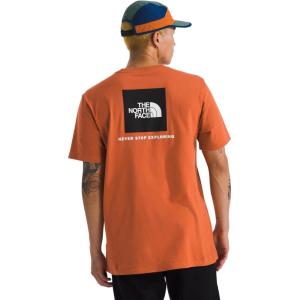 THE NORTH FACE Men’s Core Box NSE Short Sleeve Tee | Branded T-shirt With a Ribbed Collar(Iron Bronze)