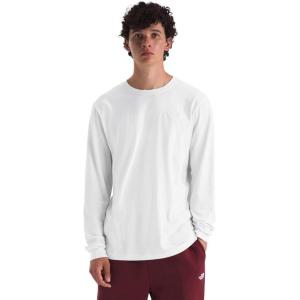 THE NORTH FACE Men’s Evolution Simple Dome Long-sleeve Tee | Cotton Shirt With the Classic Logo(Tnf White)